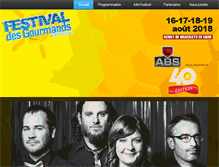Tablet Screenshot of festivaldesgourmands.qc.ca
